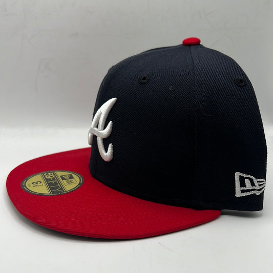 Atlanta Braves MLB New Era 59Fifty Authentic Collection Classic Navy/Red Fitted Hat