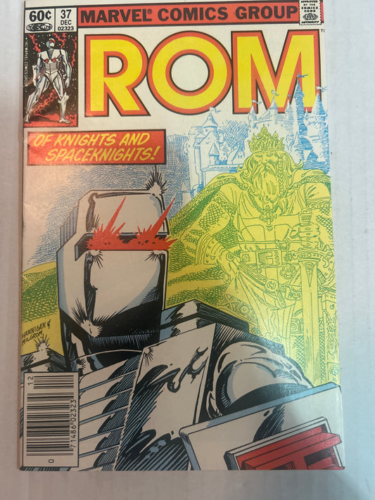 ROM By Marvel Comics Group "Of Knights and Spaceknights!" # 37 Dec 1983 Comic Book