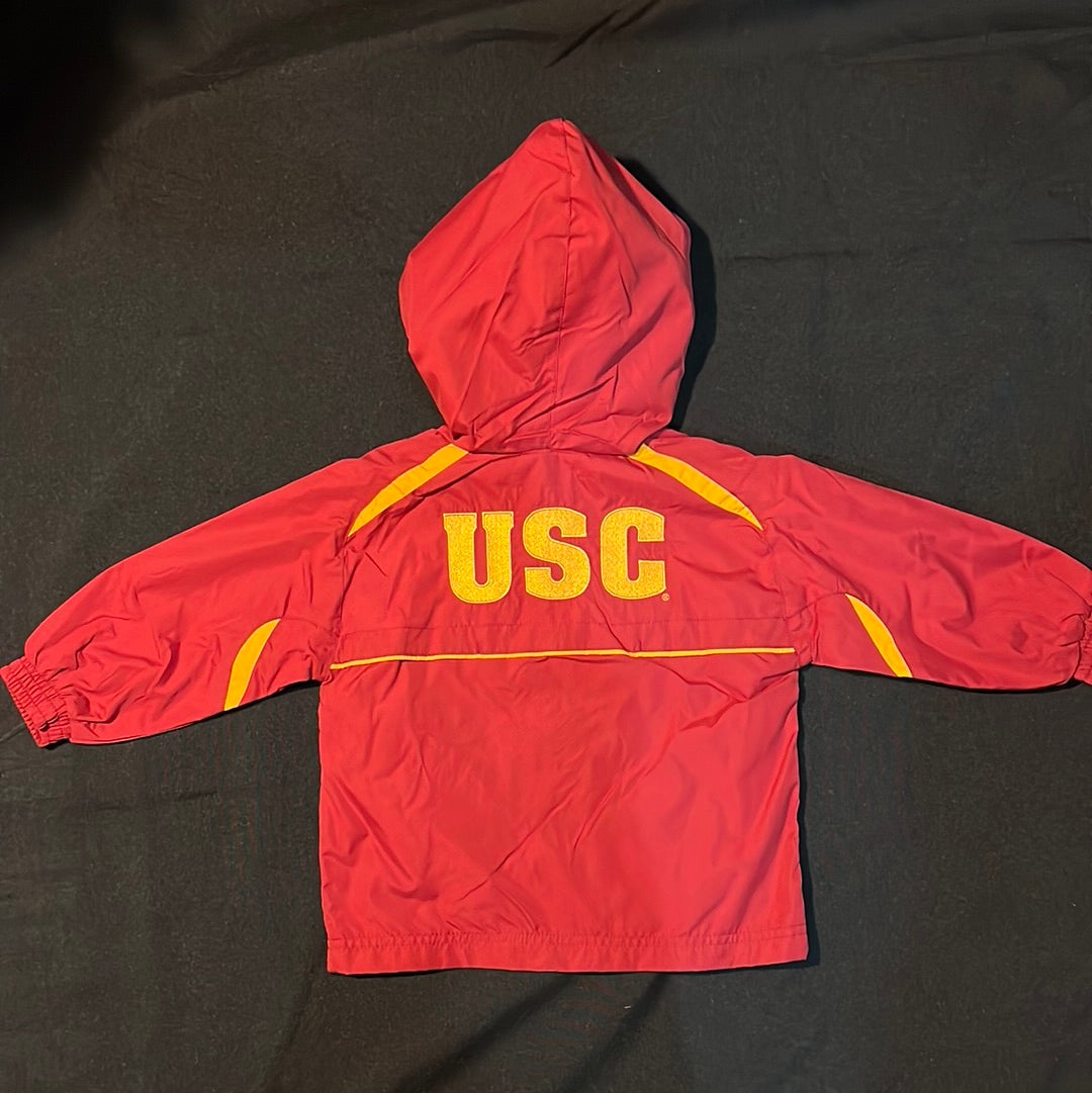 USC Trojans Nike with Trojans Logo and USC Lettering Embroidered Hooded Windrunner Full-Zip Infant 2-Piece Set