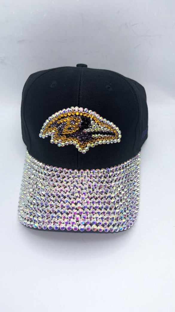 Baltimore Ravens NFL Team Apparel Reebok Bedazzled Adjustable Hat