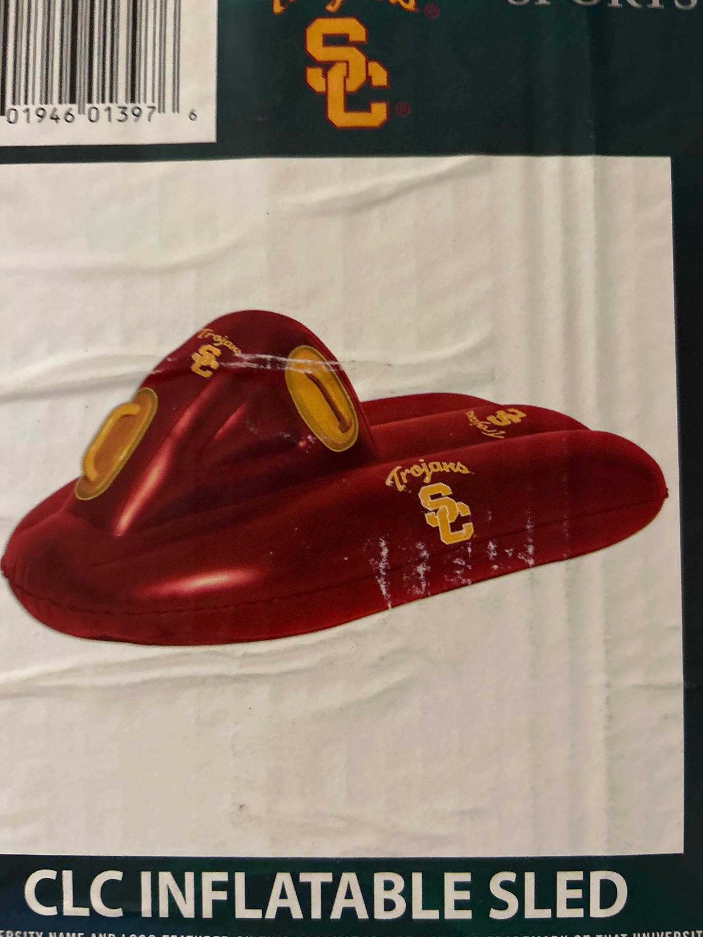 USC TROJANS COLLEGIATE LICENSED PRODUCT CLC -INFLATABLE SLED