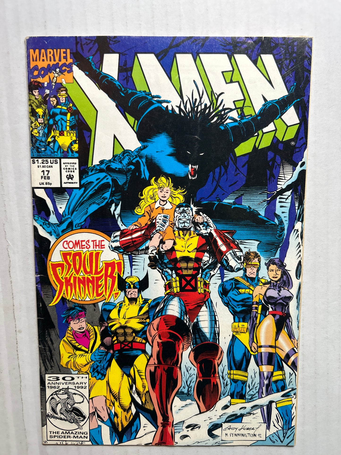 X-Men by Marvel Comics "Comes the Soul Skinner!" No. 17 Comic Book