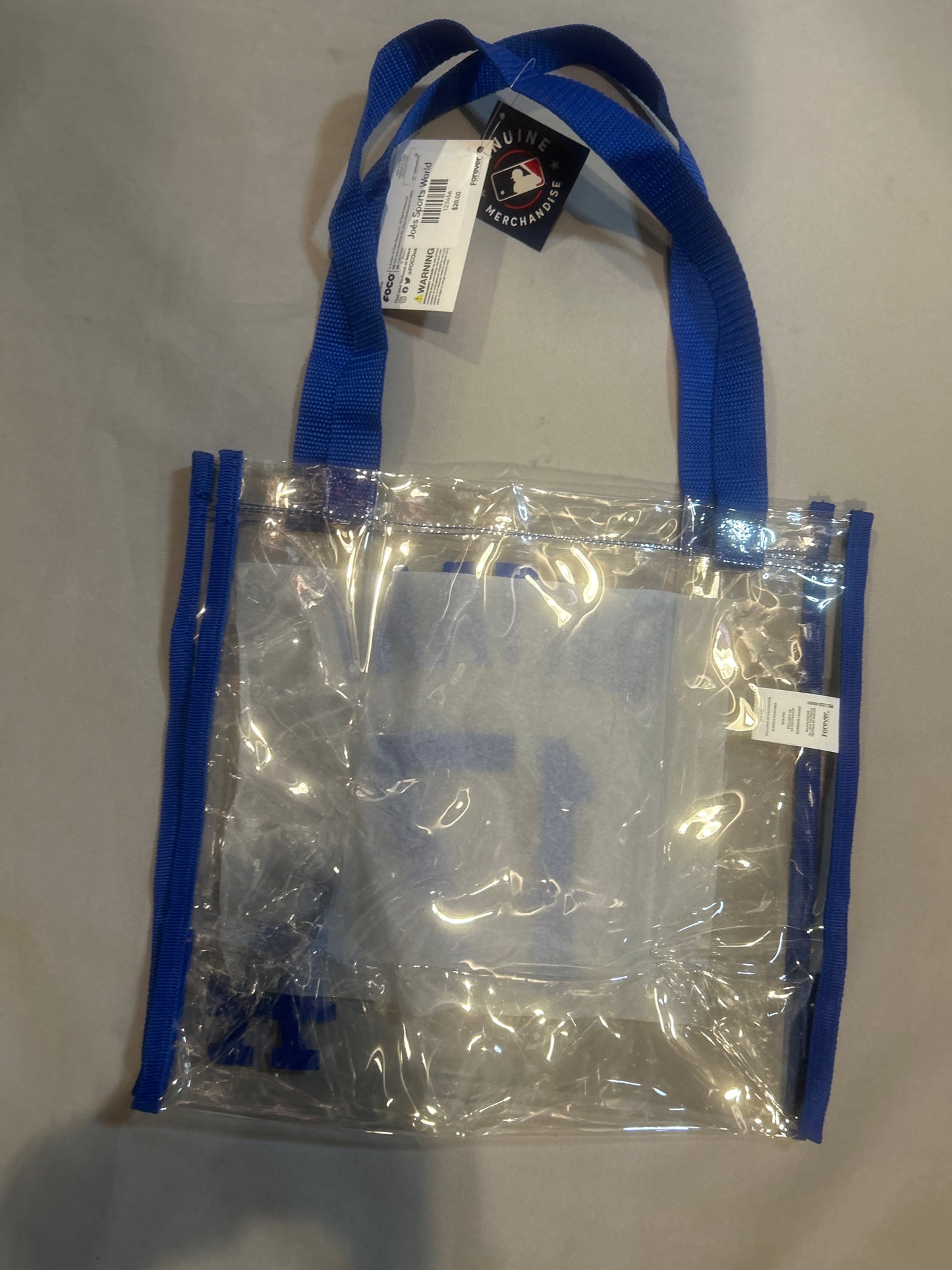 Los Angeles Dodgers MLB Genuine Merchandise Foco #17 Ohtani Clear Tote Bag 12”x12.5”