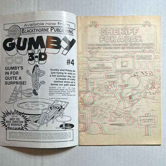 The Flintstones “Sheriff for a Day” Blackthorne Incorporated Publishing #2 Comic Book