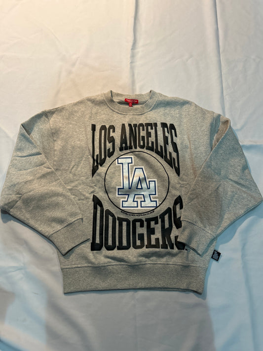 Los Angeles Dodgers MLB Mitchell & Ness Women a Cooperstown Collection LT Crew Women