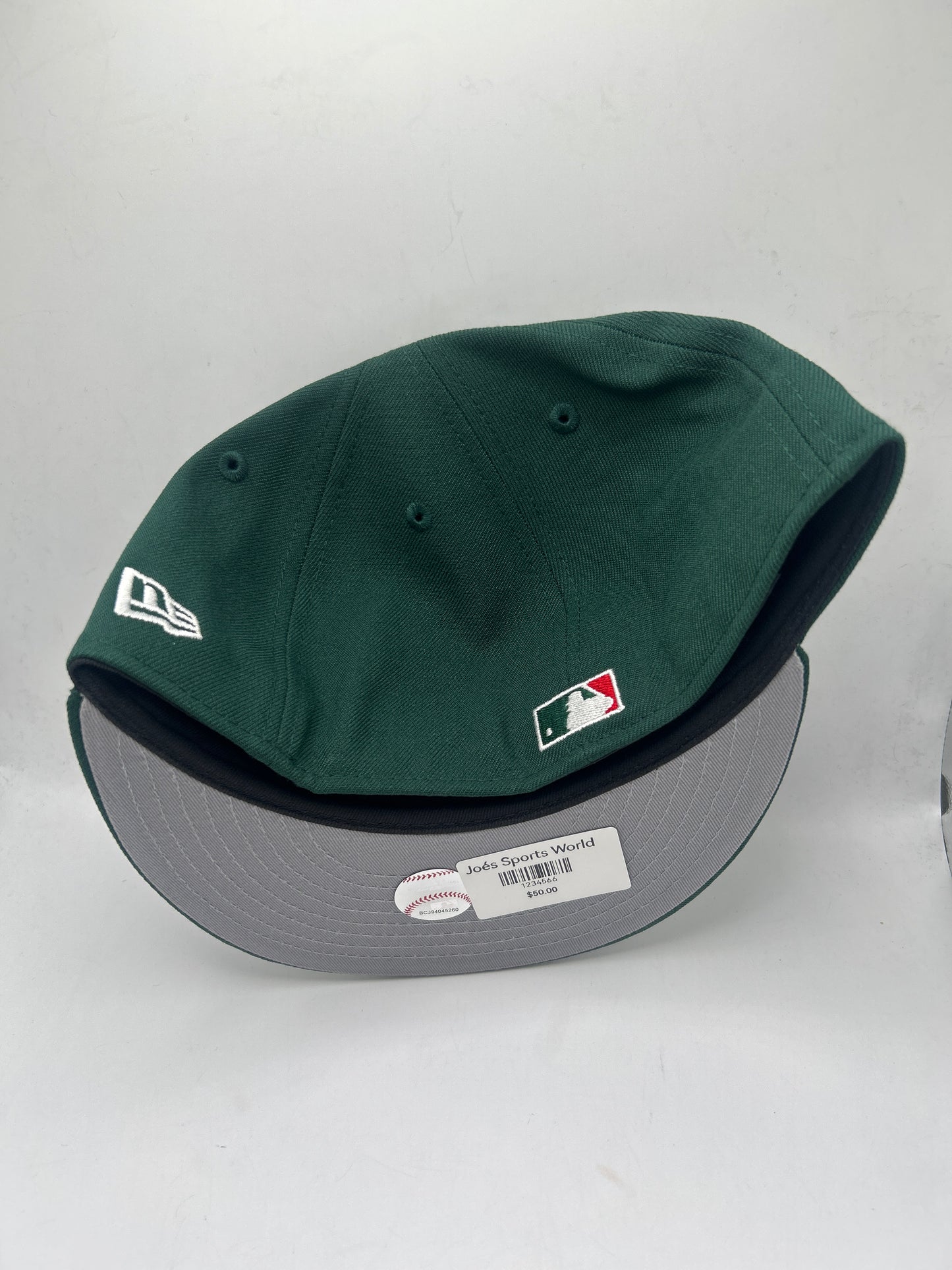 Los Angeles Dodgers MLB Cooperstown Collection New Era 59Fifty Dodgers Stadium 50th Anniversary Side Patch Fitted Hat Emerald Green