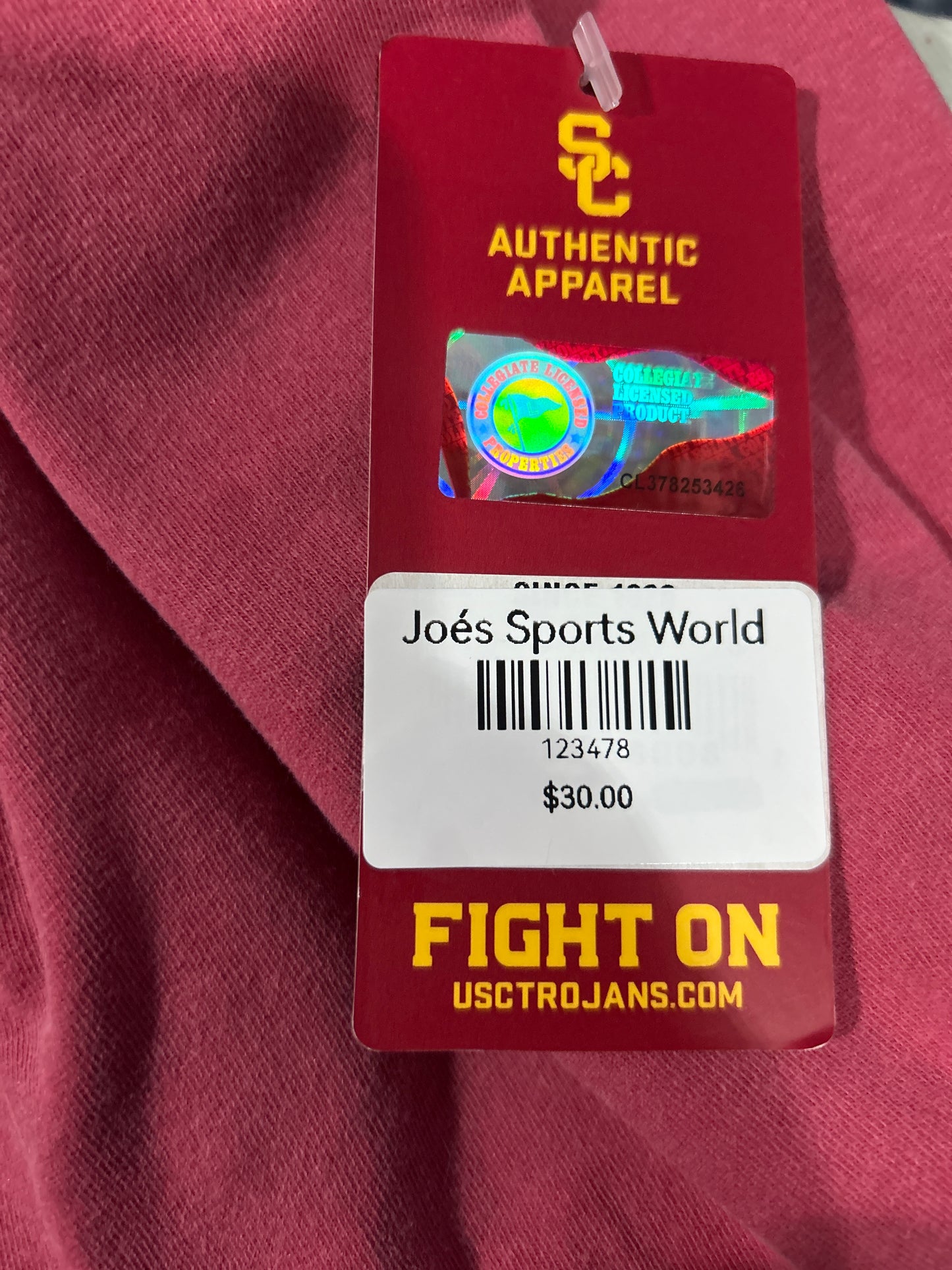 Notre Dame VS USC Trojans Collegiate License Men Vintage T-Shirt