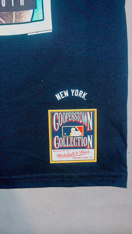 New York Yankees MLB Mitchell & Ness Cooperstown Collection Collectors Collection Baby Ruth Navy Tee