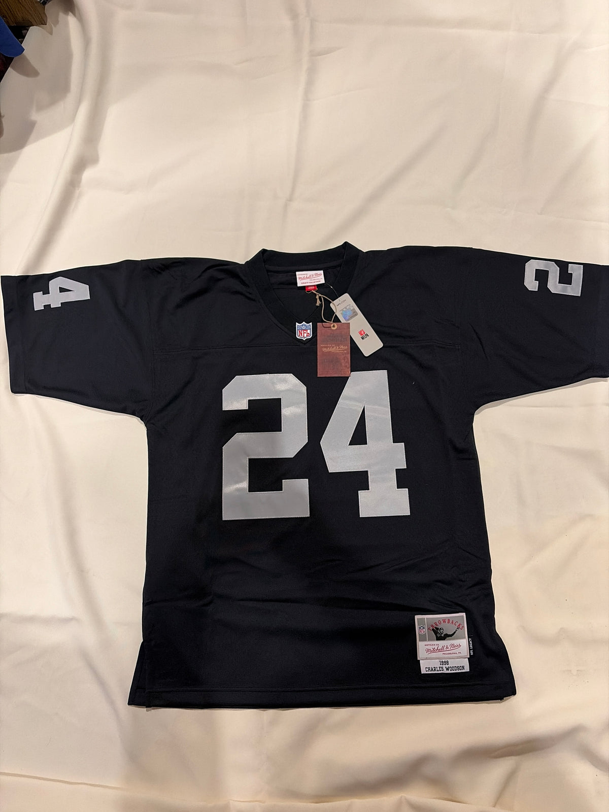 Las Vegas RAIDERS #24 CHARLES WOODSON Mitchell & Ness Men 1998 Legacy Collection Jersey