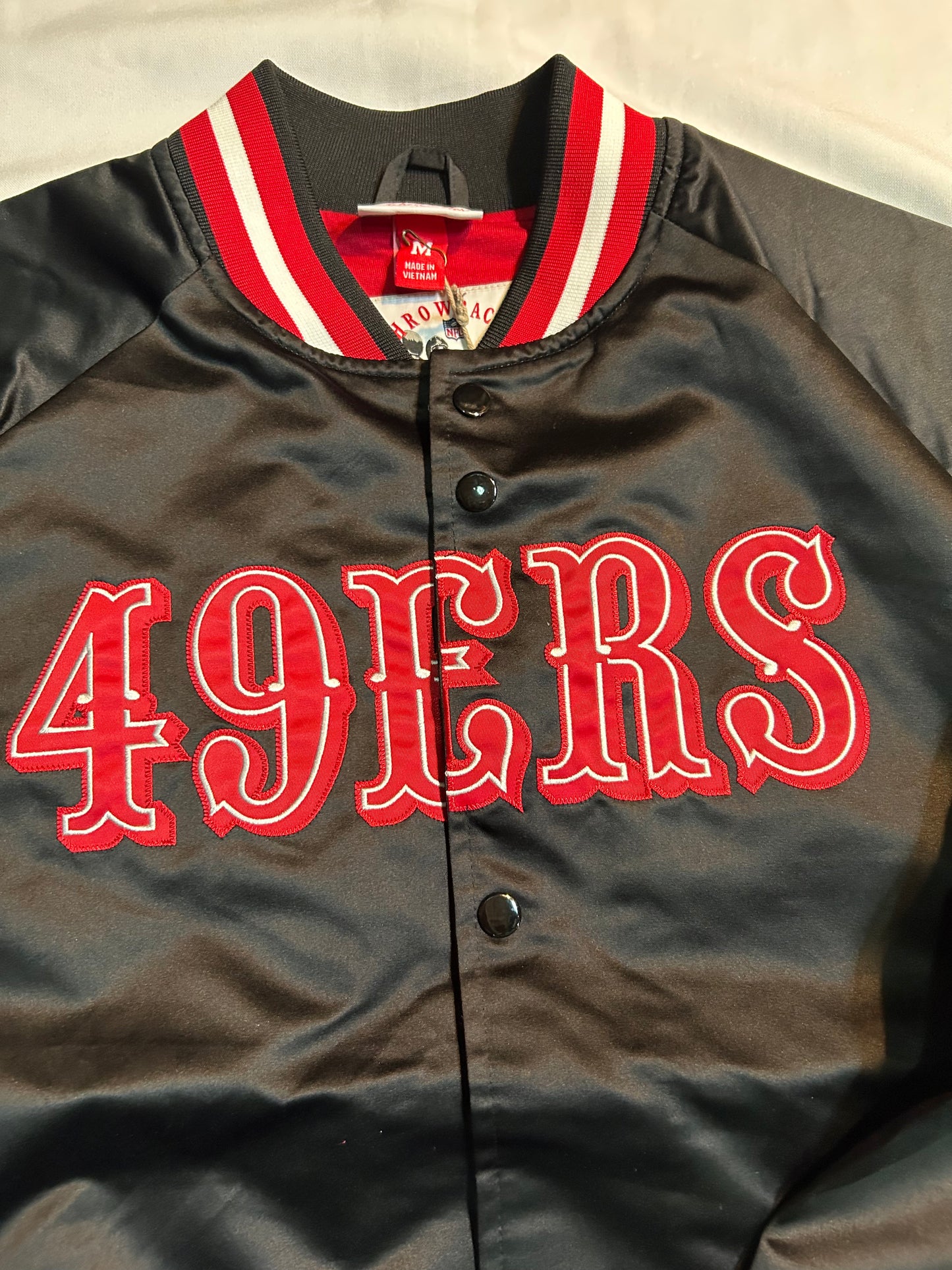 San Francisco 49Ers NFL Mitchell & Ness Throwback Mens Jacketii