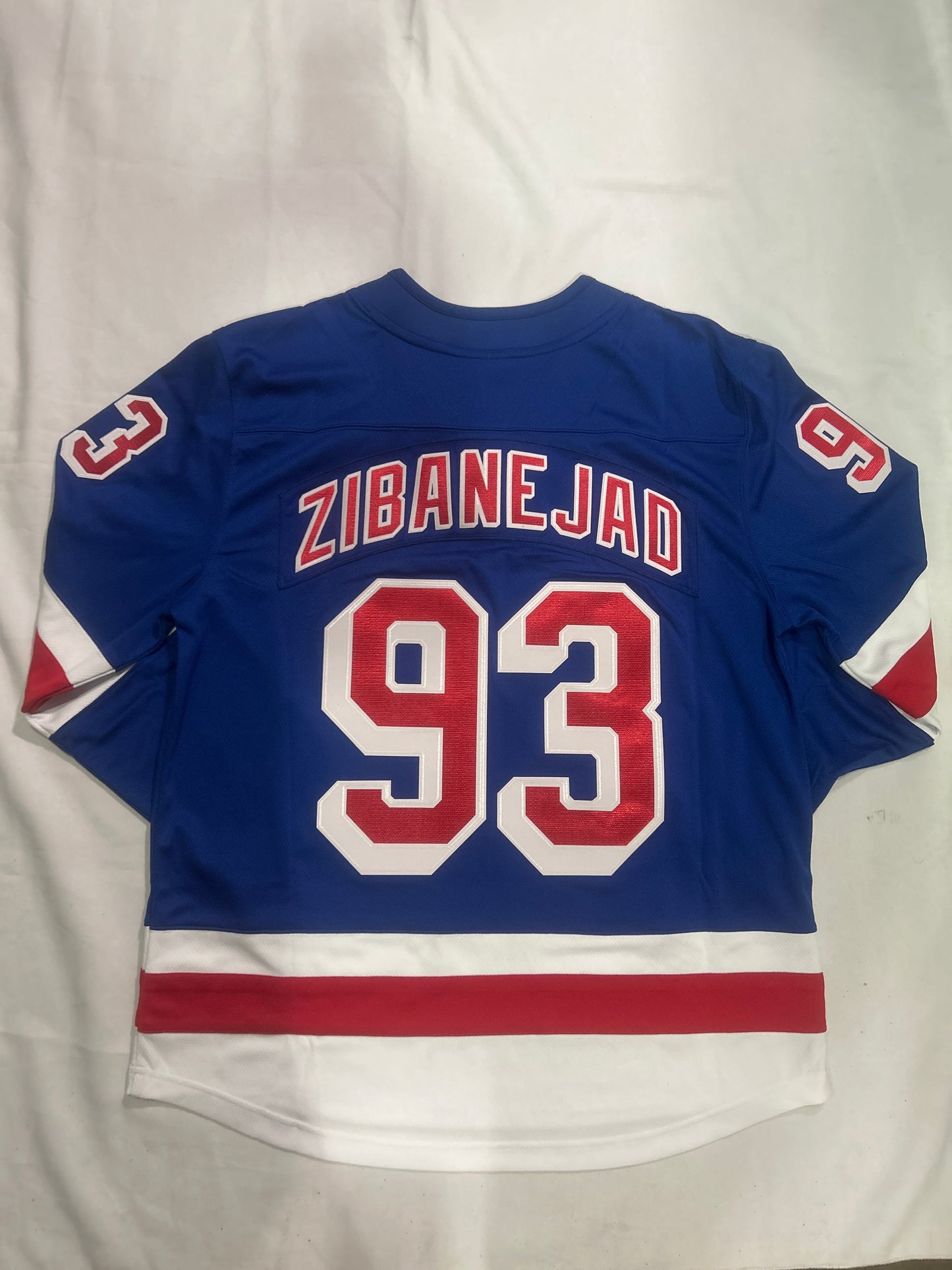 New York Rangers NHL  #93 Mika Zibanejad Fanatics Blue Home Breakaway Men Player Jersey