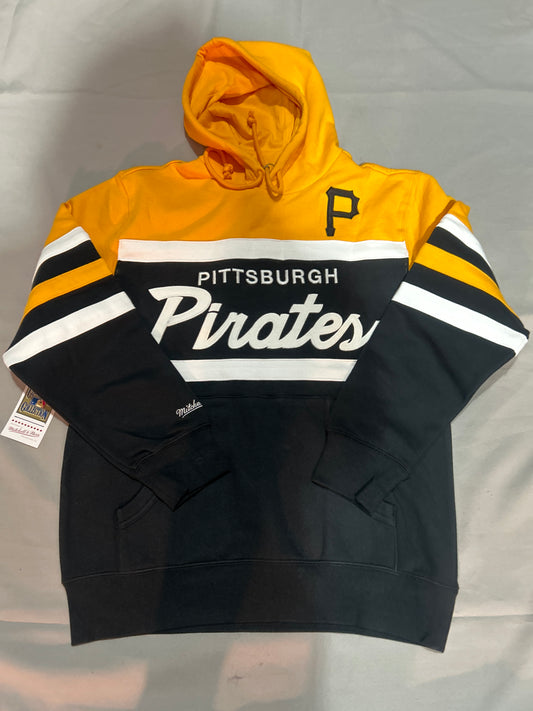 Pittsburgh Pirates MLB Mitchell & Ness a Cooperstown a collection Head Hoodie