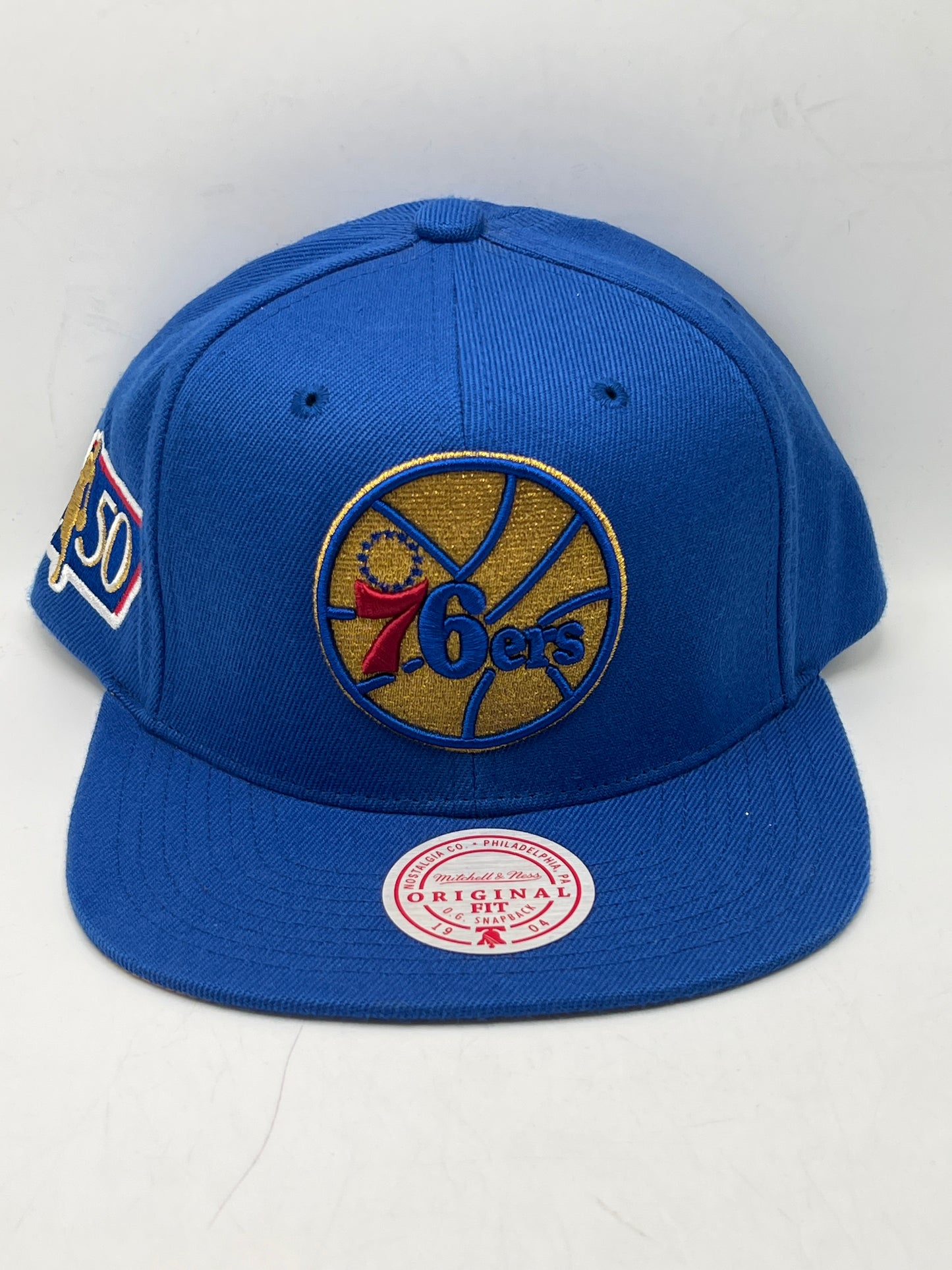 Philadelphia 76ers Sixers PHI NBA Mitchell & Ness Original Fit Snapback Royal Blue