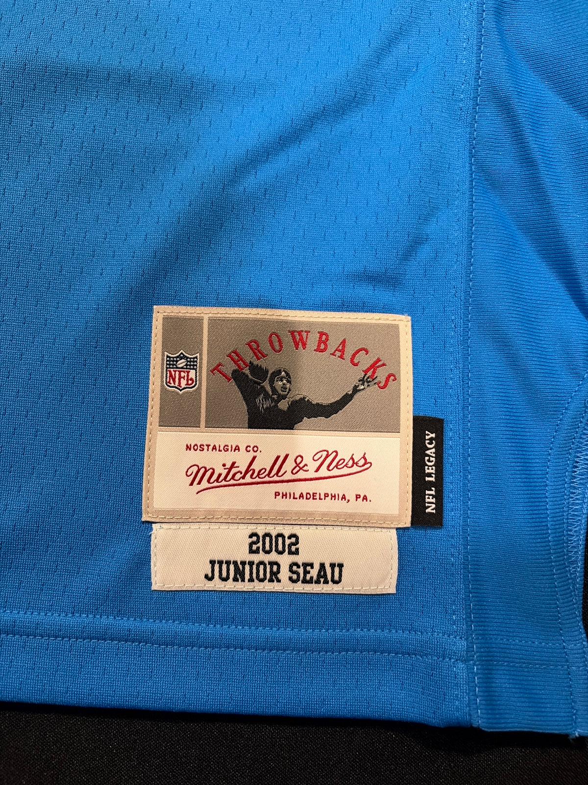 Los Angeles Chargers NFL #55 JUNIOR SEAU Mitchell & Ness 2002 Men Legacy Throwbacks Jersey