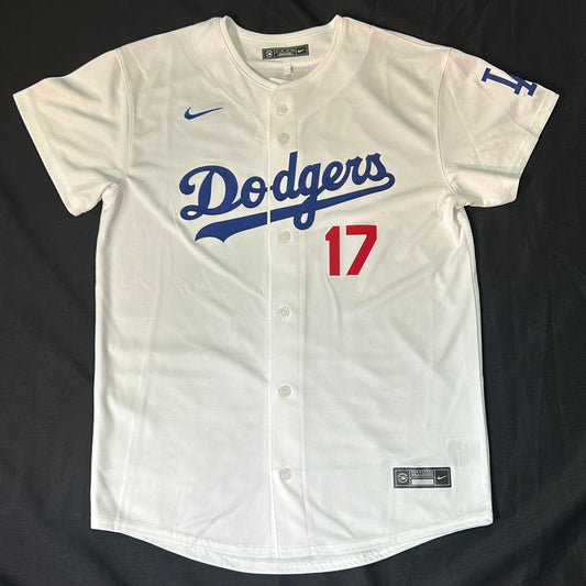 Los Angeles Dodgers MLB Genuine Merchandise #17 Shohei Ohtani Youth White Home Jersey