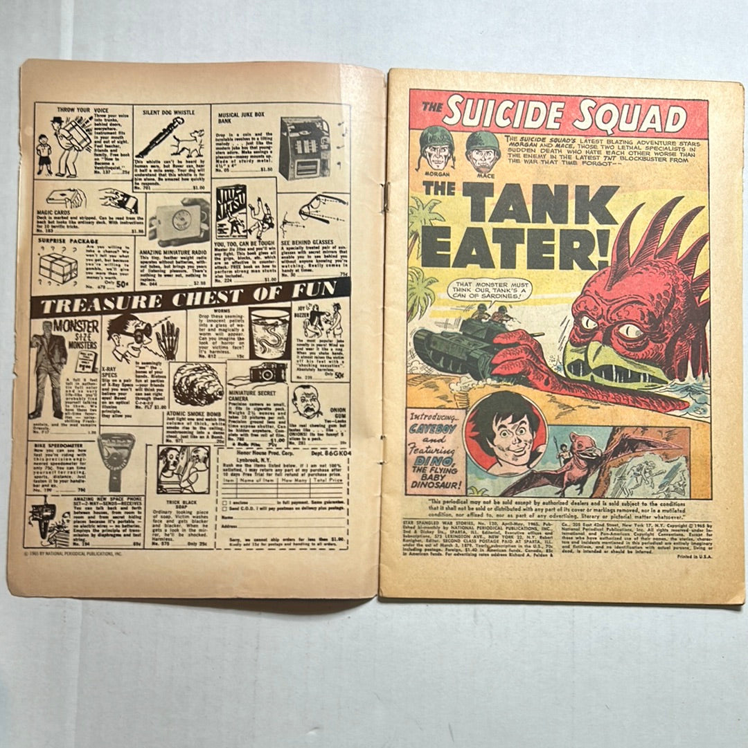 Star Spangled War Stories by DC Comics ""The Tank Eater!" No. 120 Comic Book