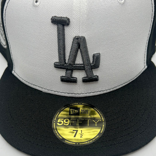 Los Angeles Dodgers MLB New Era 59Fifty Cooperstown Collection “LA 1980 All-Star Game” Side Patch Black/White Fitted Hat