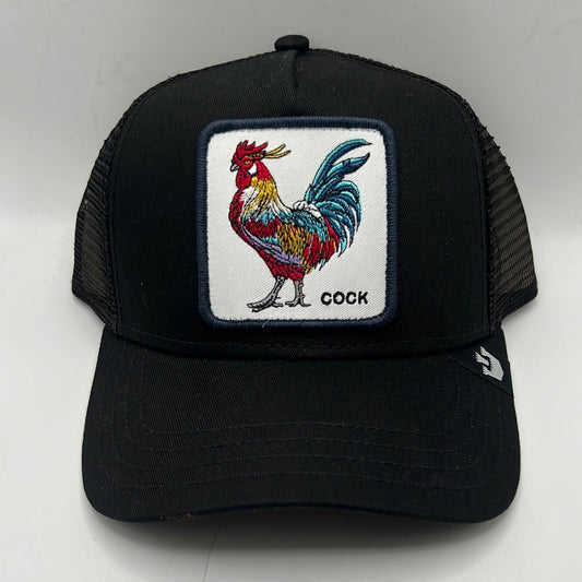 Men's Goorin Bros Rooster Unisex Black Trucker Hat