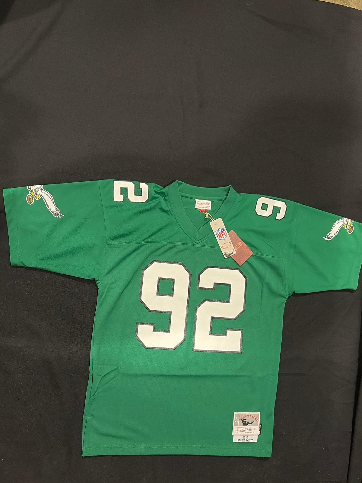 Philadelphia Eagles NFL #92 REGGIE WHITE Mitchell & Ness 1990 Men Legacy Throwbacks Jersey