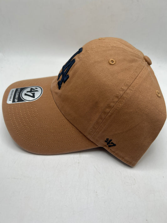 Los Angeles Dodgers 47Clean UP Camel Adjustable Hat