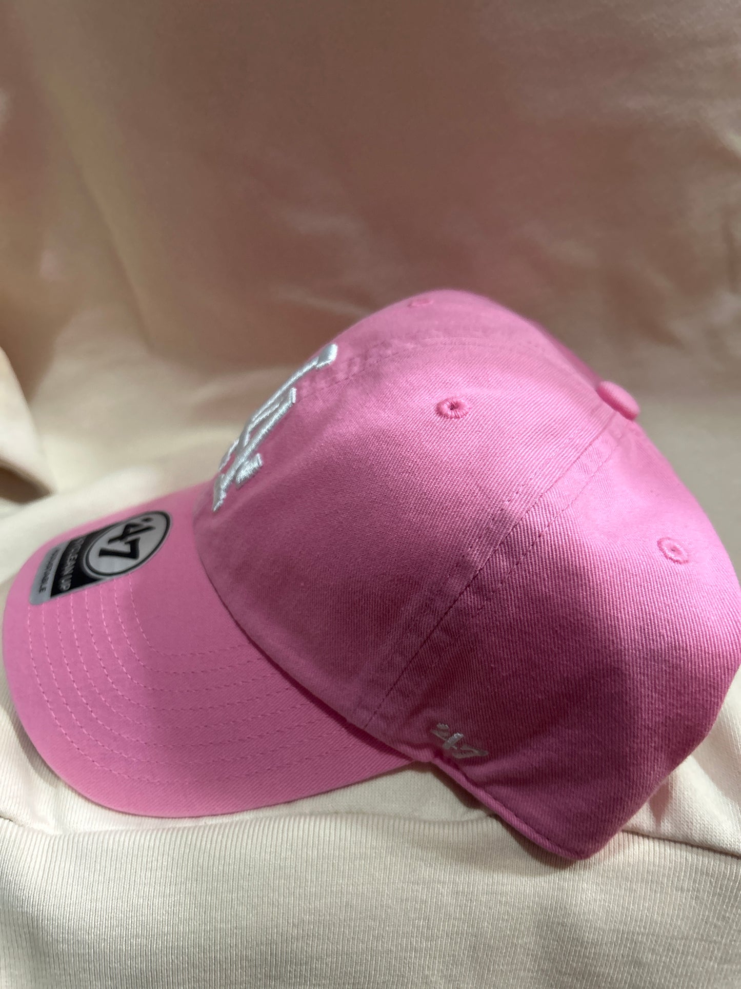 Los Angeles Dodgers 47 Clean Up Adjustable Hat - Rose