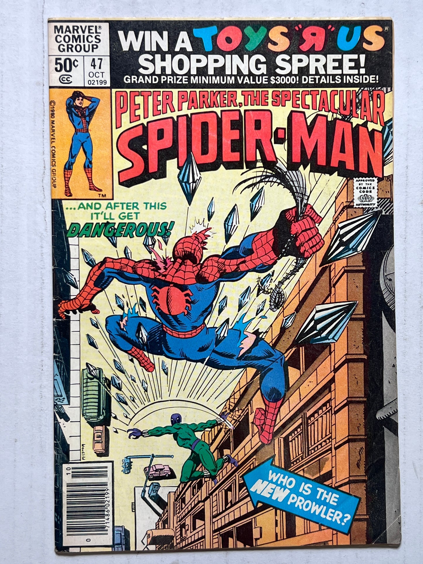 Peter Parker, The Spectacular Spider-Man by Marvel Comics Group “Who is the New Prowler?” #47 Oct 1980 Comic Book