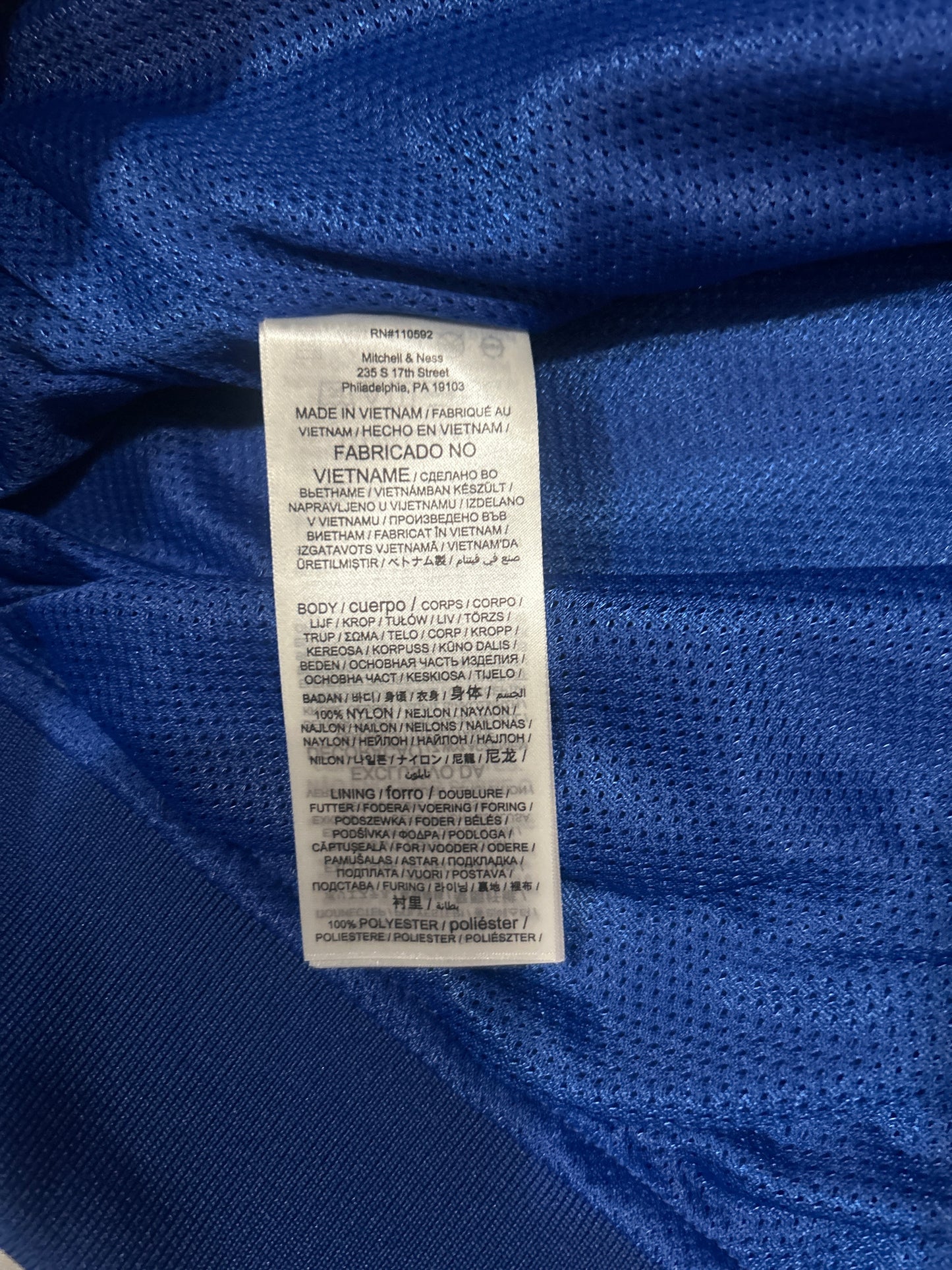 Los Angeles Dodgers MLB Mitchell & Ness Cooperstown Collection Royal Blue Nylon Pullover Jacket