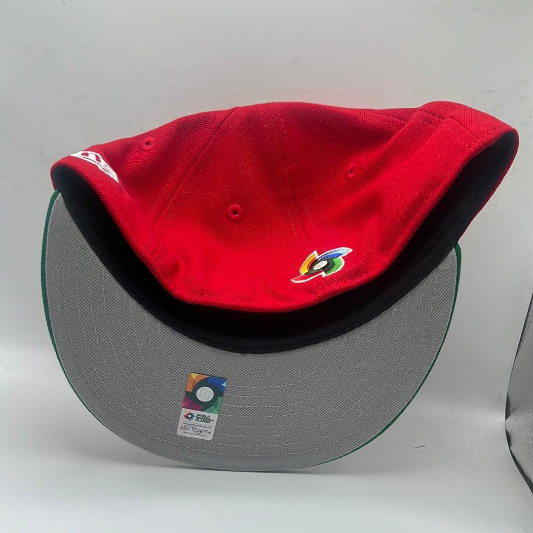 Mexico World Baseball Classic with Mexican Flag Side Patch New Era 59Fifty Fitted Hat