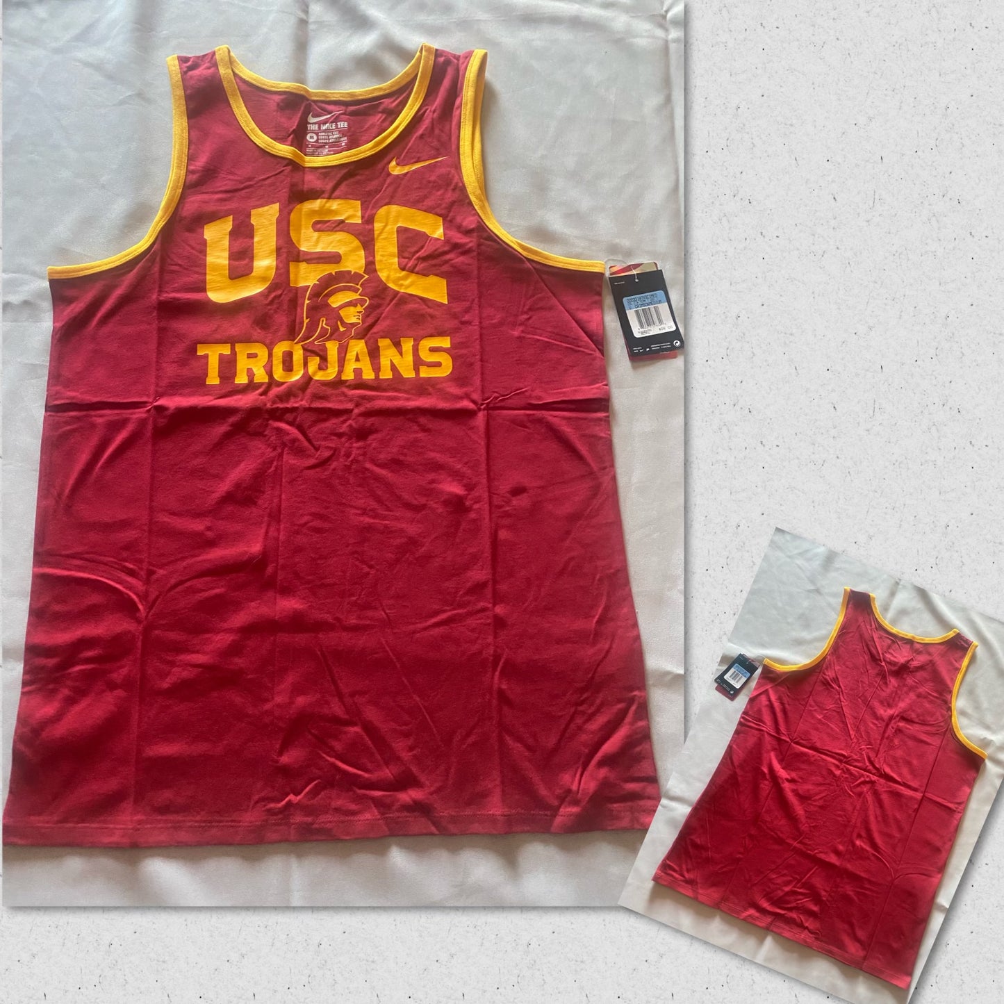 USC Trojans Nike Basketball with Logo at Front Panel Tank Top for Men