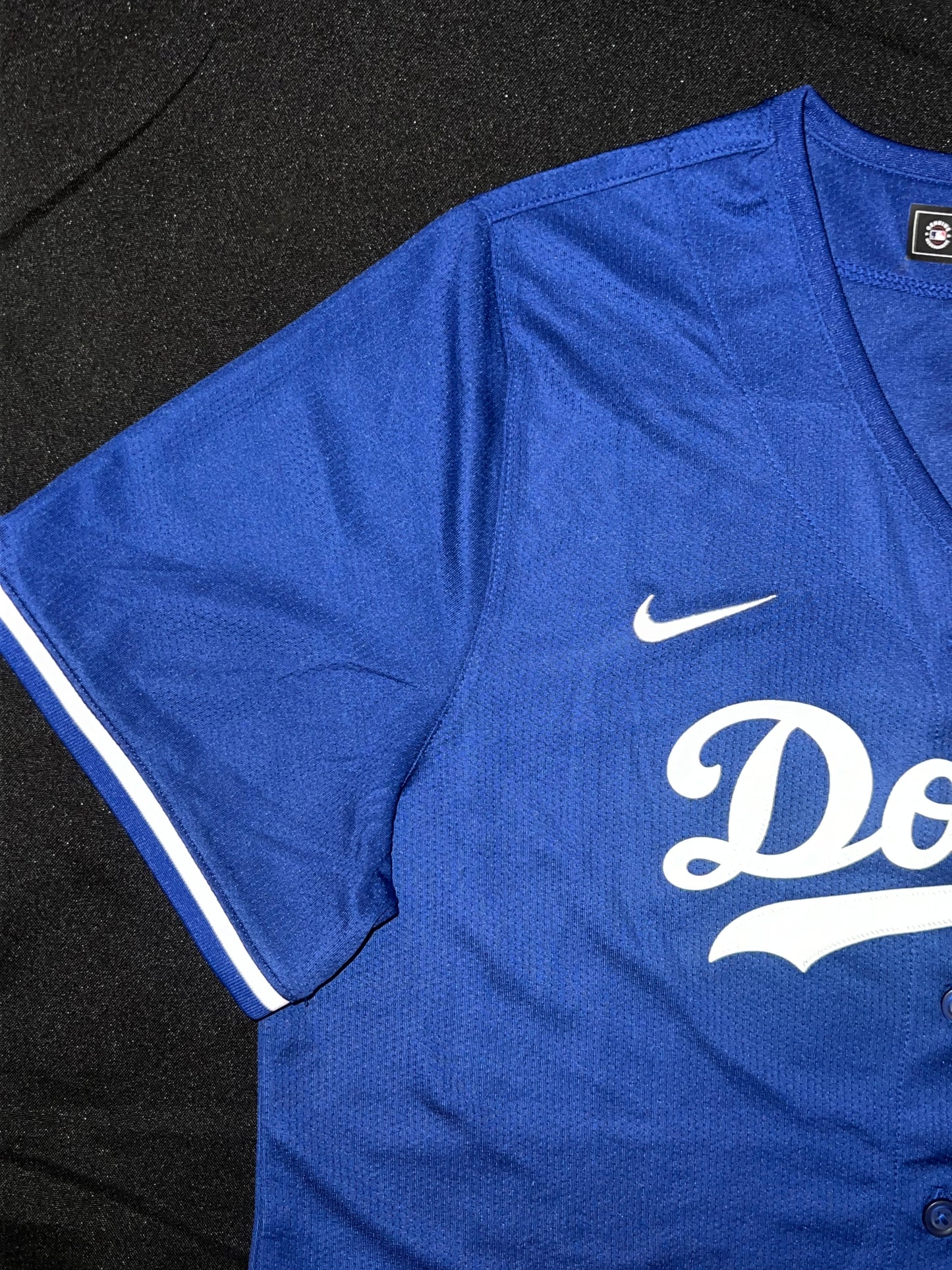 Los Angeles Dodgers MLB Nike Genuine Merchandise #50 Betts Women’s Royal Blue Jersey