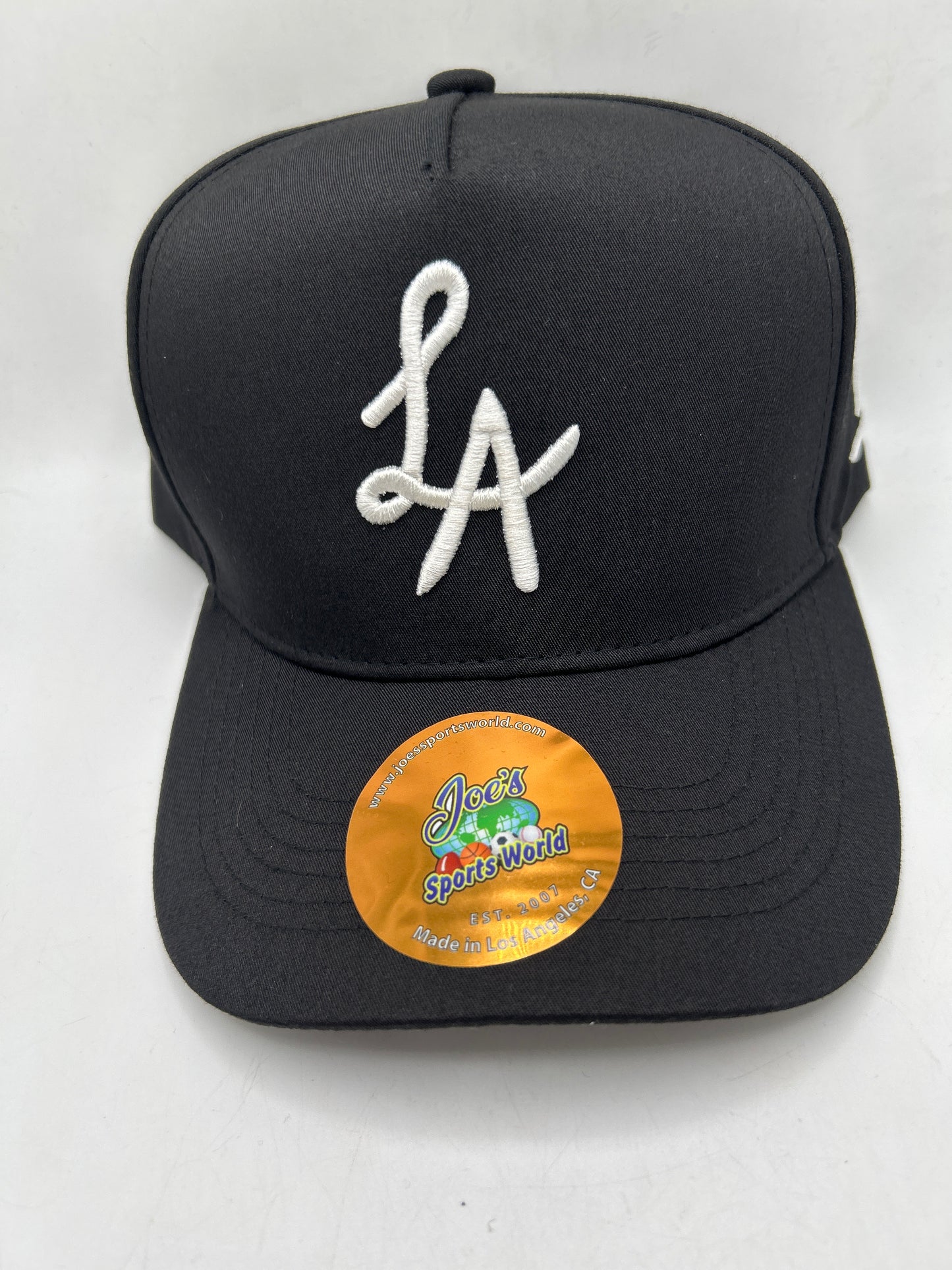 Los Angeles JSW Private Label A-Frame Snapback Black Hat