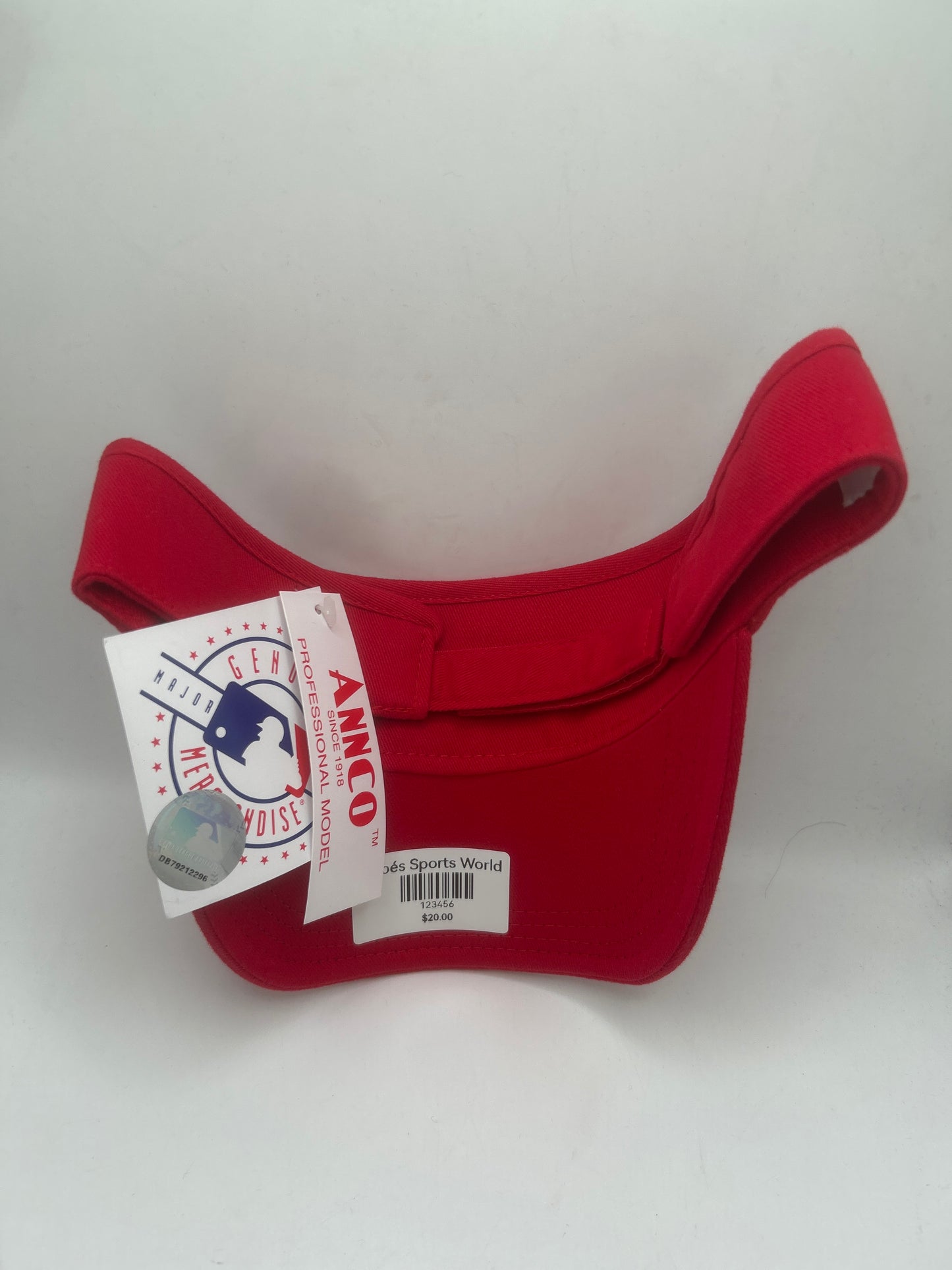 Los Angeles Dodgers MLB Annco Red/Black Visor Hat