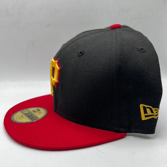 Pittsburgh Pirates MLB New Era 59Fifty Classic Black/Red Fitted Hat