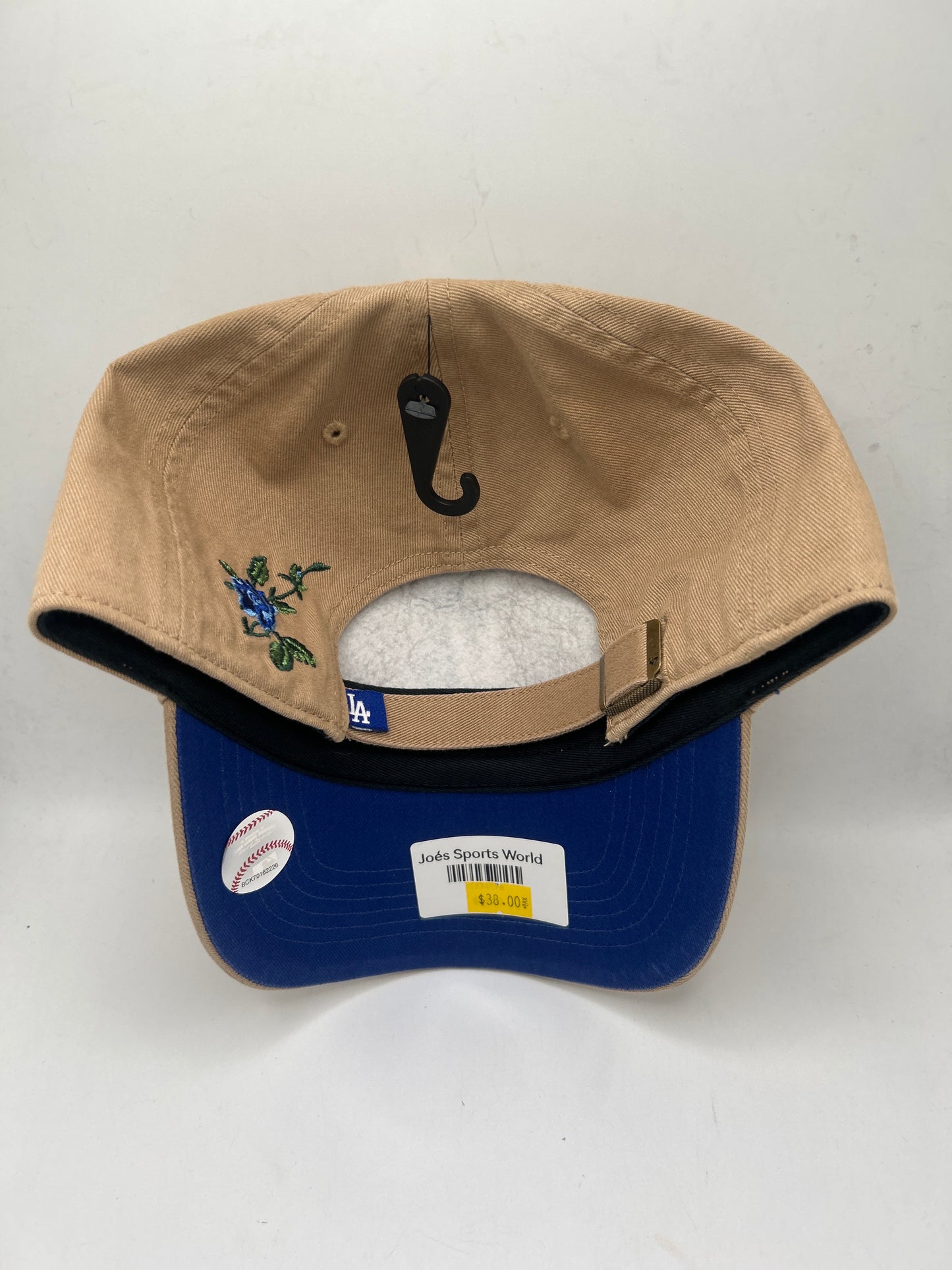 Los Angeles Dodgers MLB 47CleanUp Adjustable Khaki & Flowers Hat