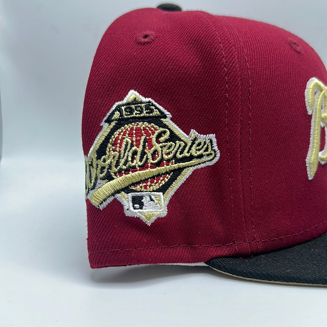 Atlanta Braves MLB New Era 59Fifty Cooperstown Collection “1995 World Series” Side Patch Fitted Hat