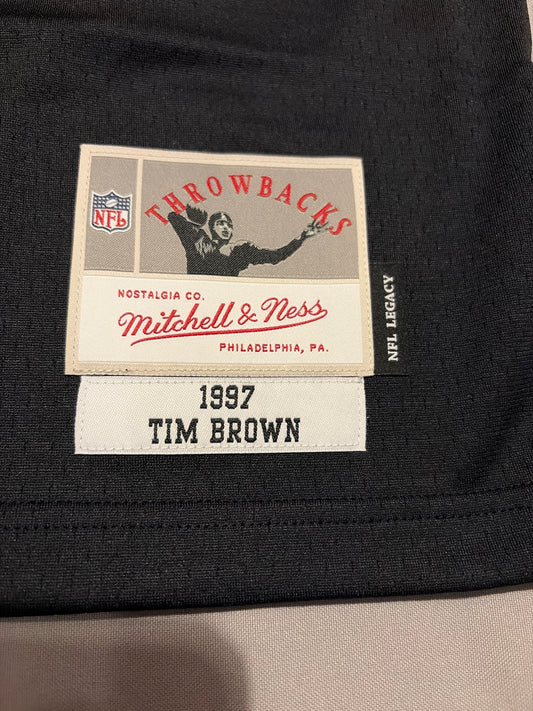 Las Vegas RAIDERS NFL  #81 Tim Brown Mitchell & Ness Men  1997 Legacy Collection Jersey