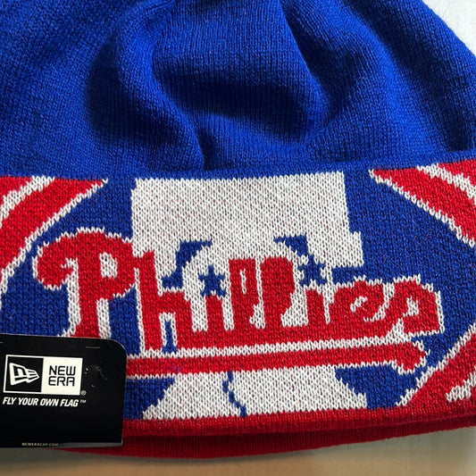 Philadelphia Phillies MLB New Era Cuff Knit Pom Beanie