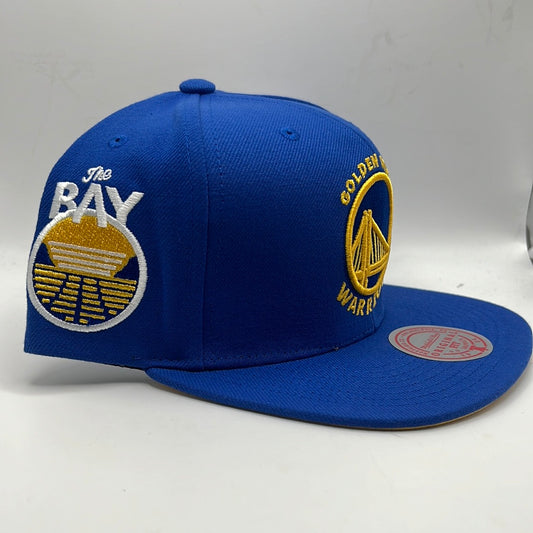 Golden State Warriors NBA Mitchell & Ness Original Fit O. G. “The Bay” Side Patch Snapback