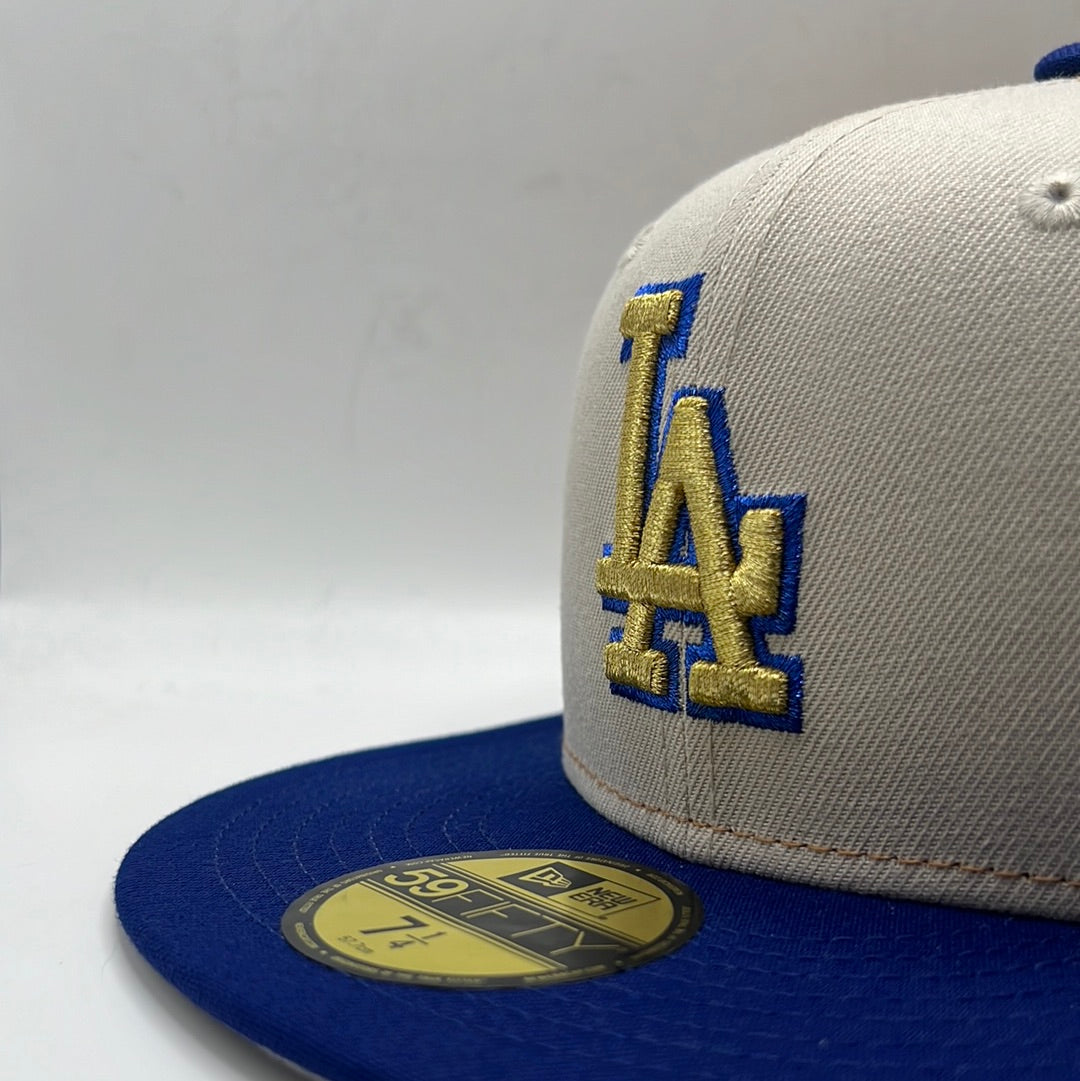 Los Angeles Dodgers MLB New Era 59Fifty 50th Anniversary 1958-2008 Side Patch Fitted Hat