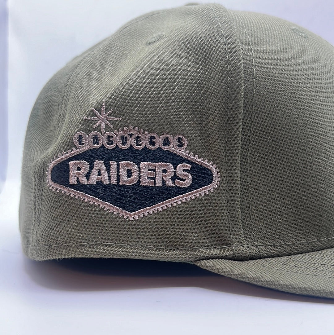 Las Vegas Raiders 59Fifty New Era Side Patch and Camouflage Visor Fitted Hat