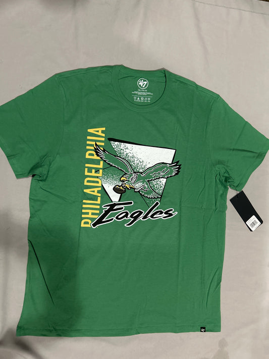Philadelphia Eagles NFL 47Brand Historic Green Franklin Tee Men