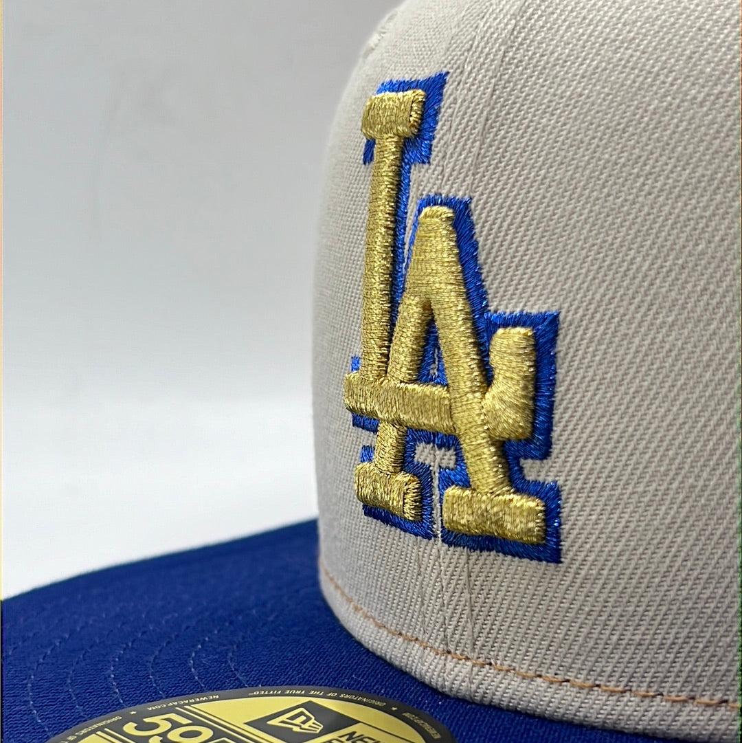 Los Angeles Dodgers MLB New Era 59Fifty 50th Anniversary 1958-2008 Side Patch Fitted Hat