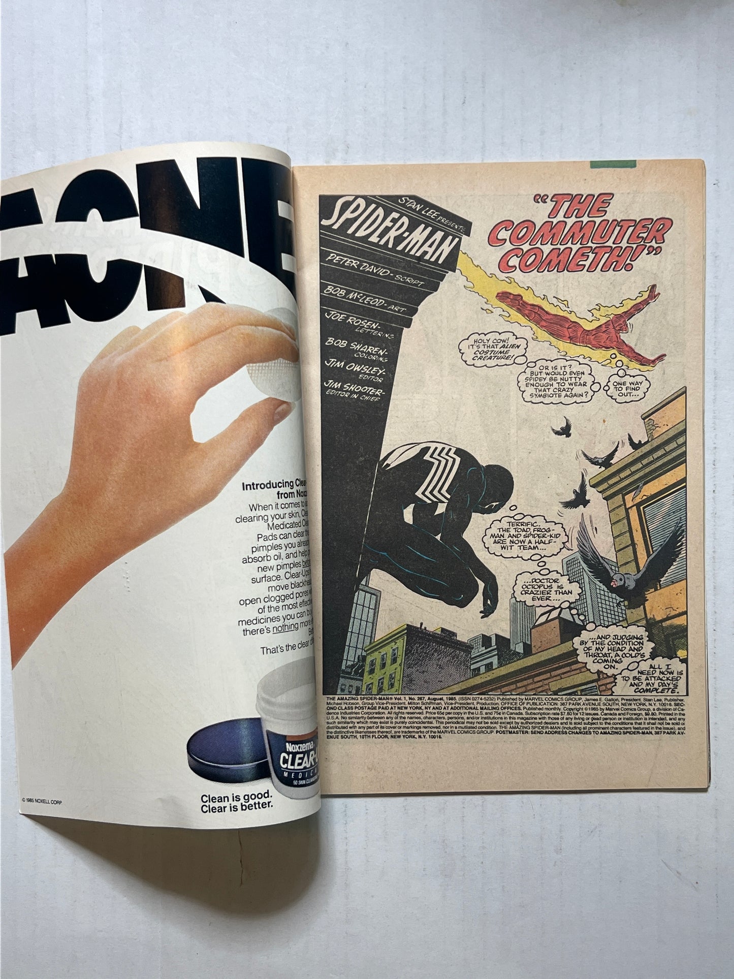 The Amazing Spider-Man by Marvel Comics Group “When Cometh…The Commuter!” #267 Aug 1985 Comic Book