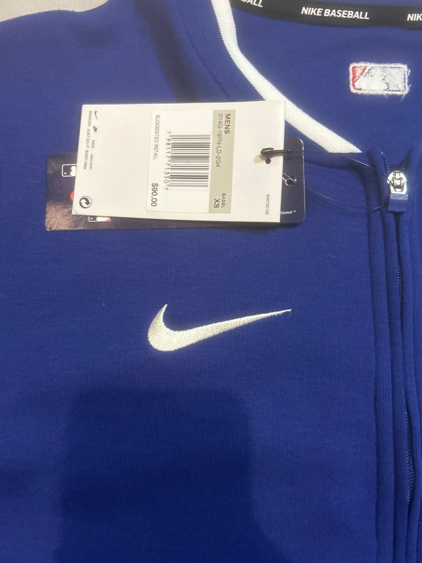 Los Angeles Dodgers MLB Dri-Fit Nike Baseball Men Long Sleeve Sweater