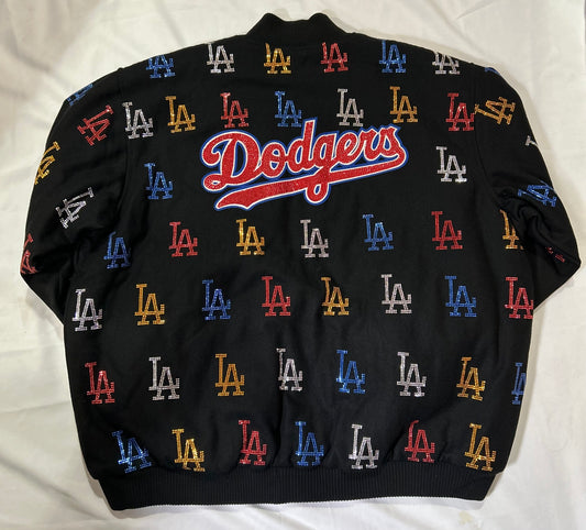 Los Angeles Dodgers MLB Genuine Merchandise Vintage Bedazzled Mens Wool Jacket