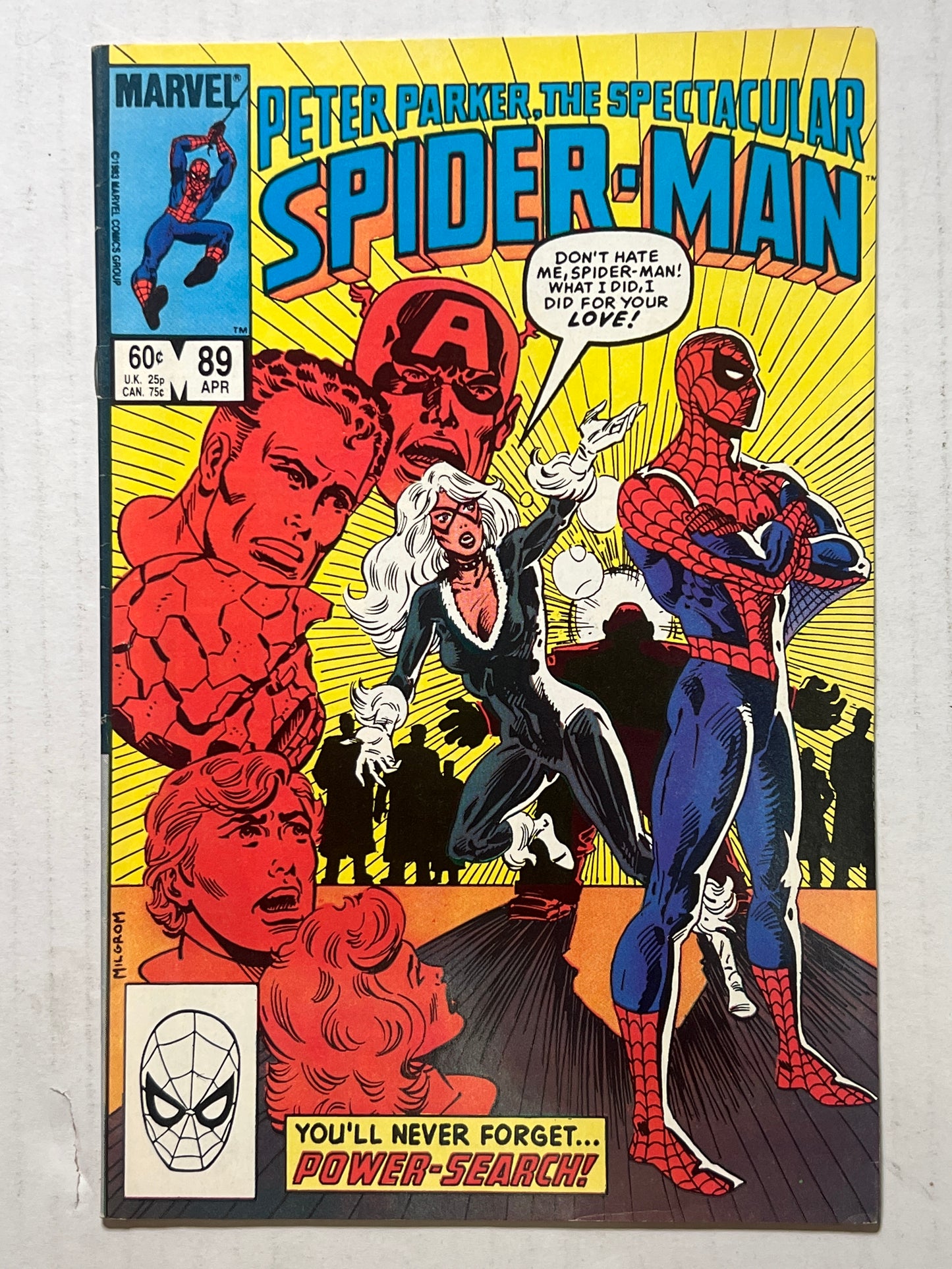 Peter Parker, The Spectacular Spider-Man by Marvel Comics Group “You’ll Never Forget…Power Search!” #89 Comic Book