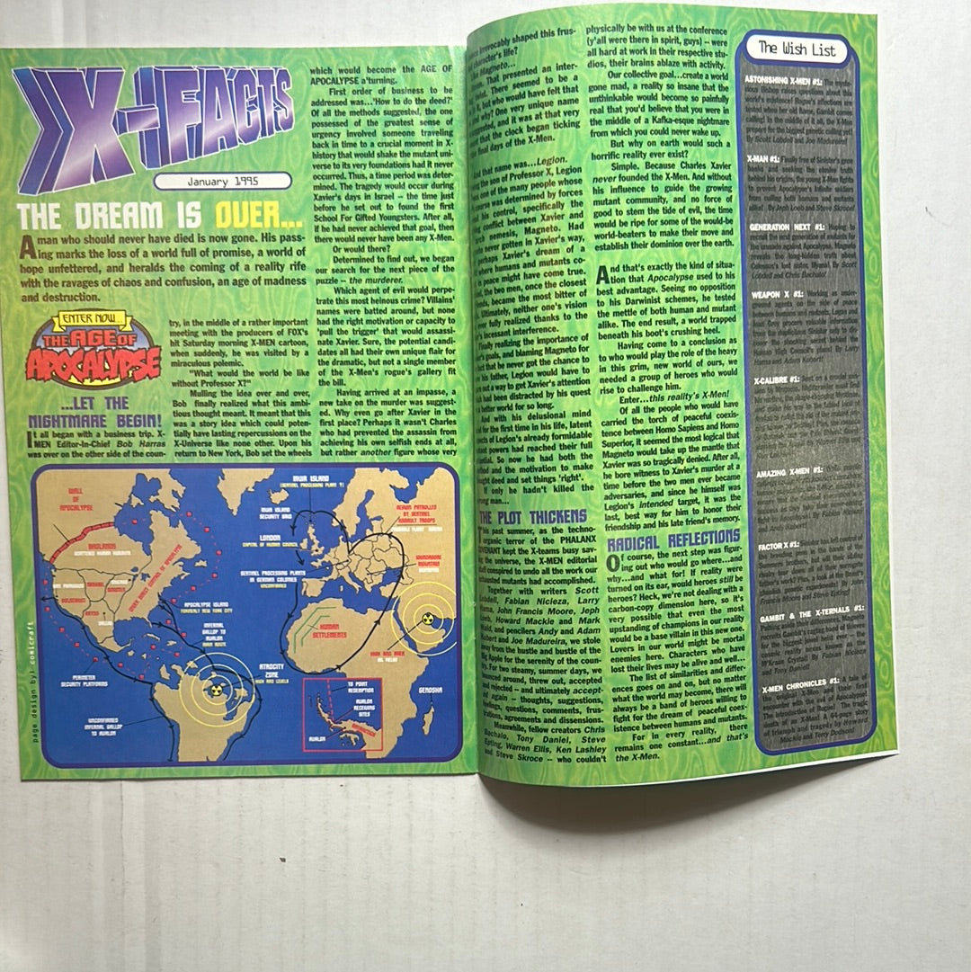 The Astonishing X-Men by Marvel Comics "Enter now... The Age of Apocalypse" No. 1 Comic Book