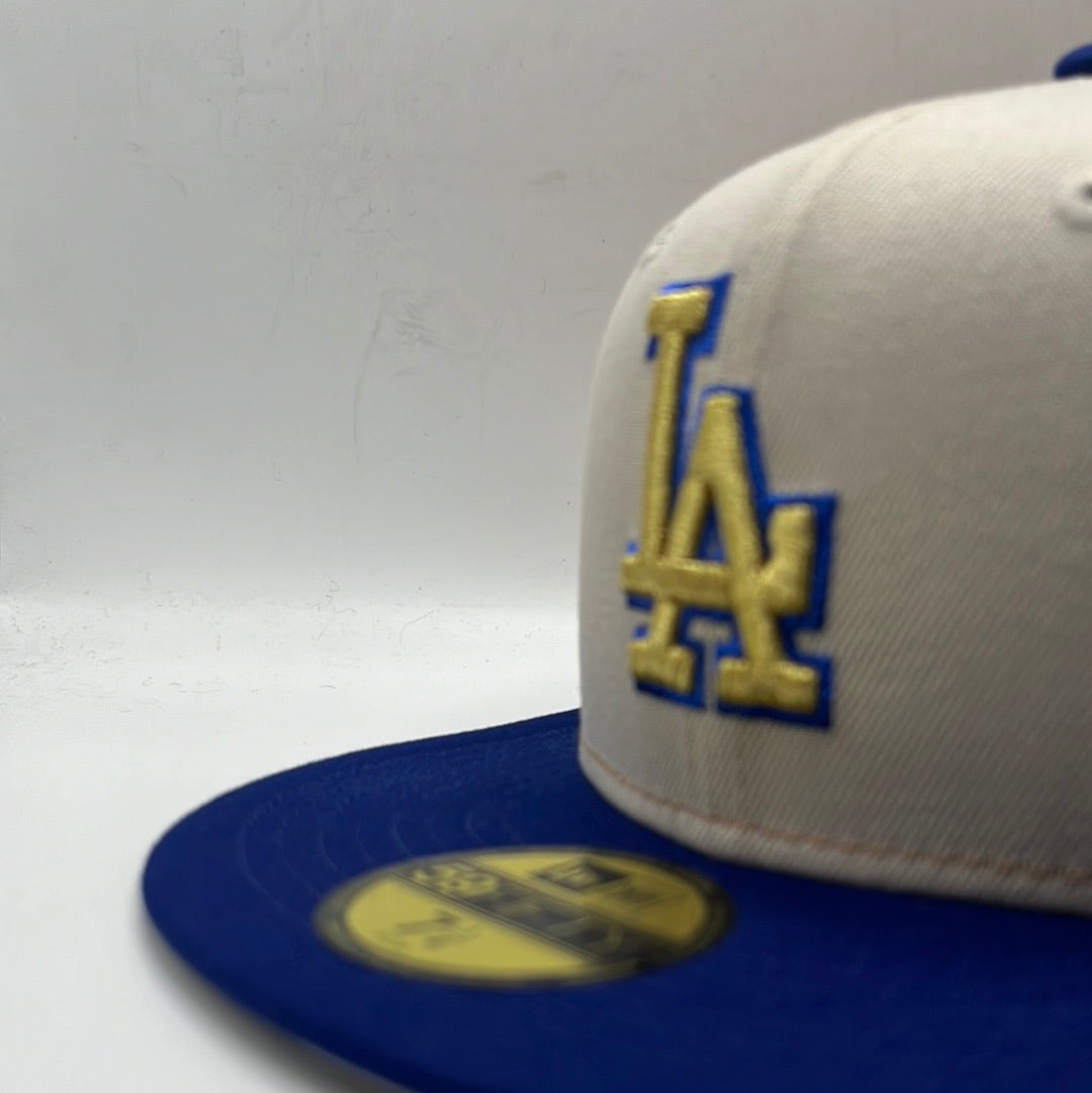 Los Angeles Dodgers MLB New Era 59Fifty 50th Anniversary 1958-2008 Side Patch Fitted Hat