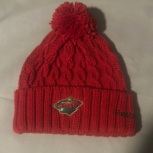 Minnesota Wild NHL Reebok Knit Pom Cuff Beanie