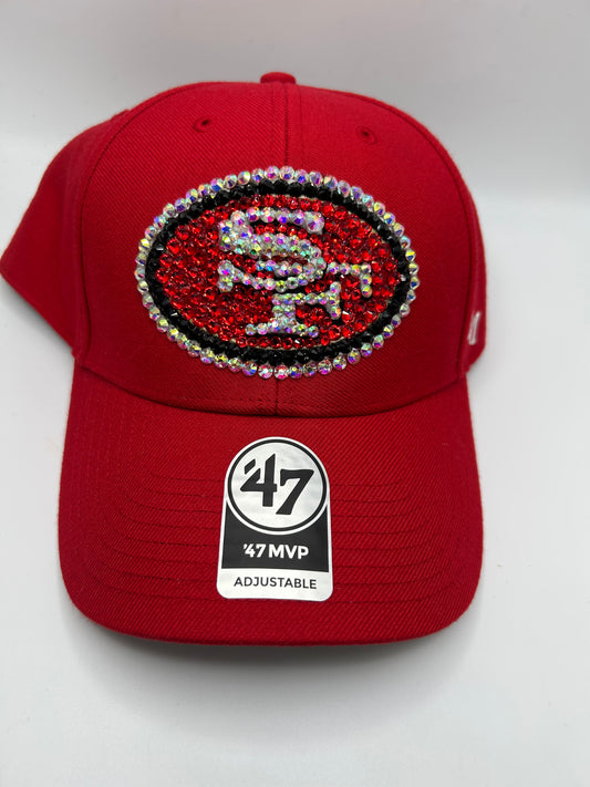 San Francisco 49Ers 47 MVP Bedazzled Adjustable Hat